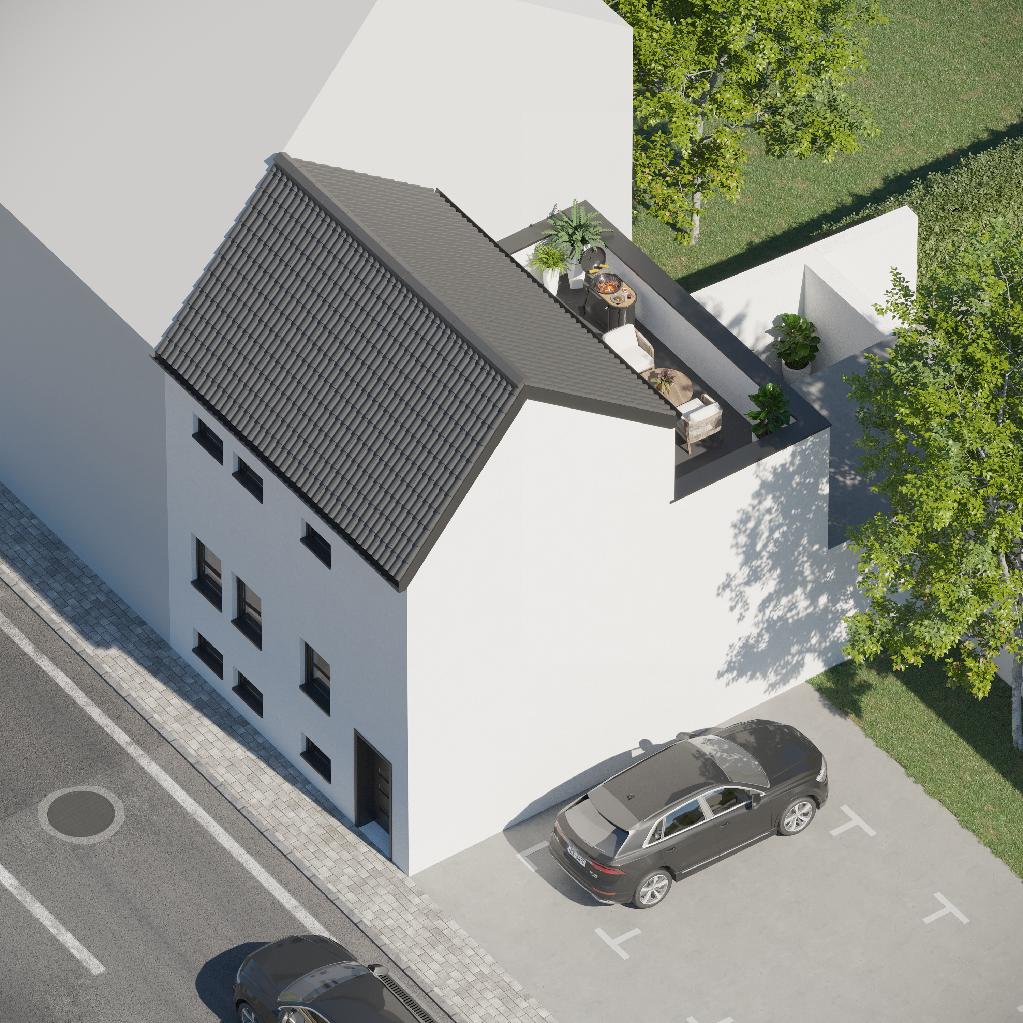 Verkauft! Exklusives Stadthaus als Loft mit Innenhof und Dachterrasse in der Neusser Innenstadt